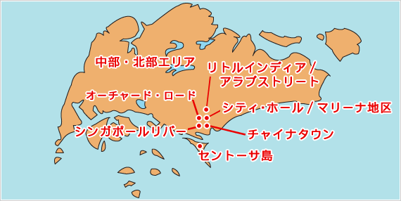 シンガポールの地図